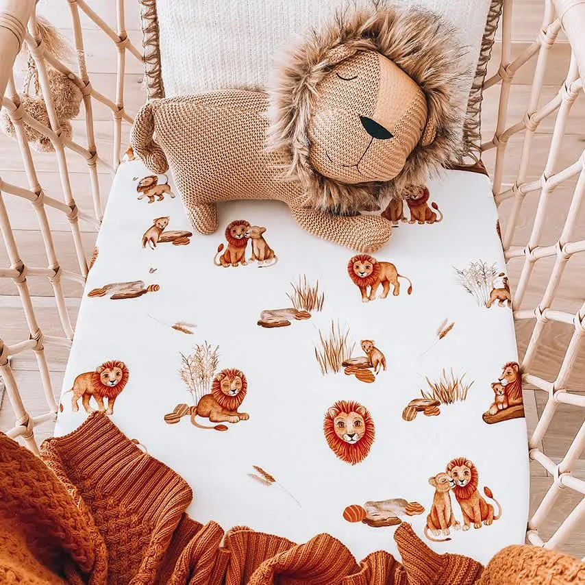 Snuggle Hunny Bassinet Sheet/Change Pad Cover - Lion