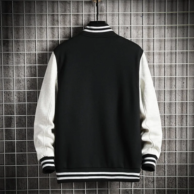 Solid Varsity Jacket