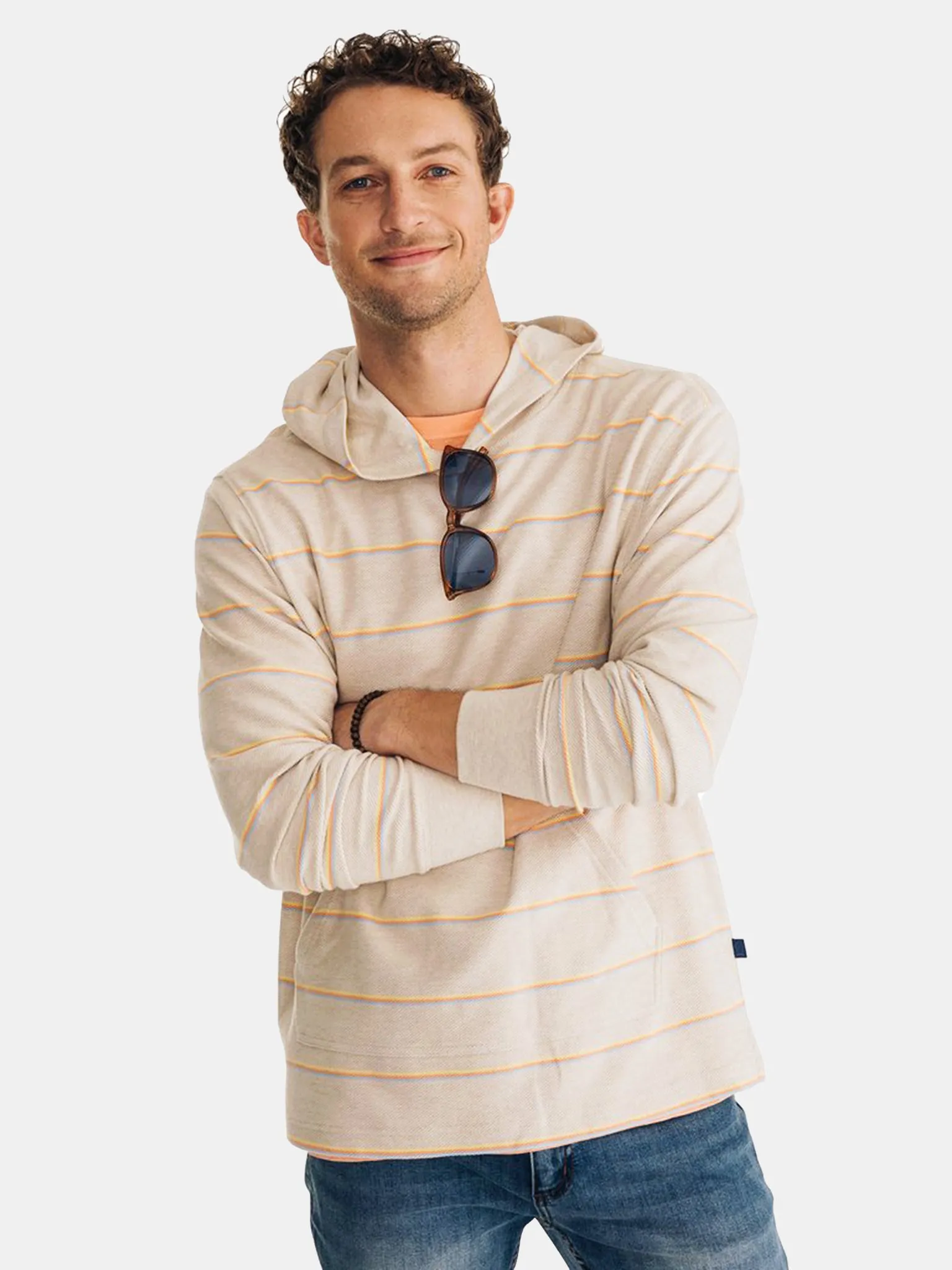     SOUTHERN TIDE  Men's Baja Striped Hoodie    