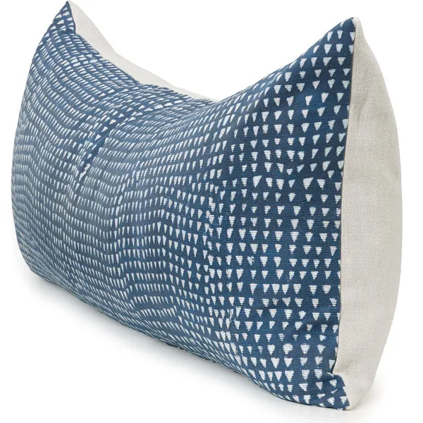 St. Frank Arrows Lumbar Pillow, Indigo