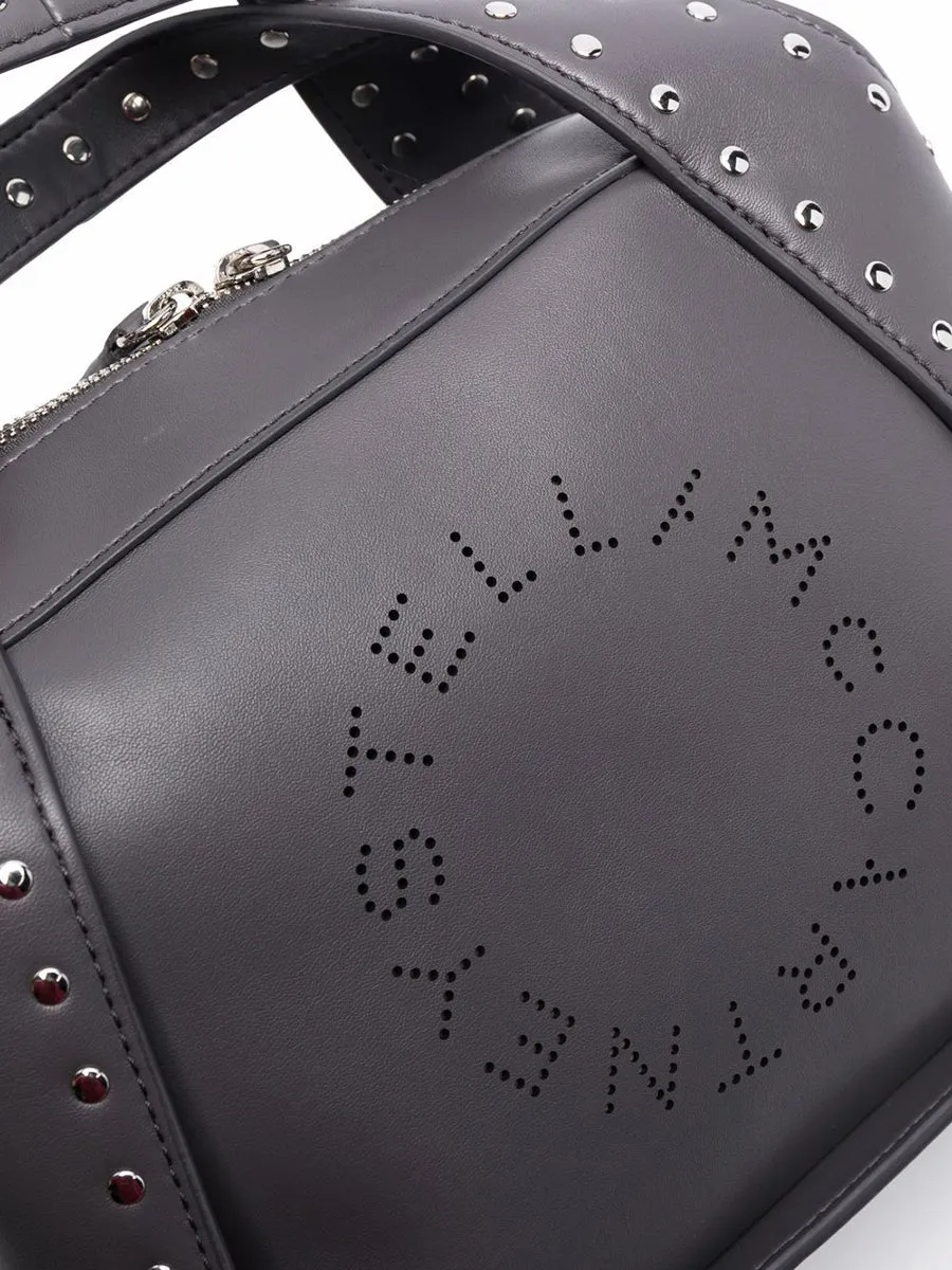 Stella Logo Studded Crossbody in Slate