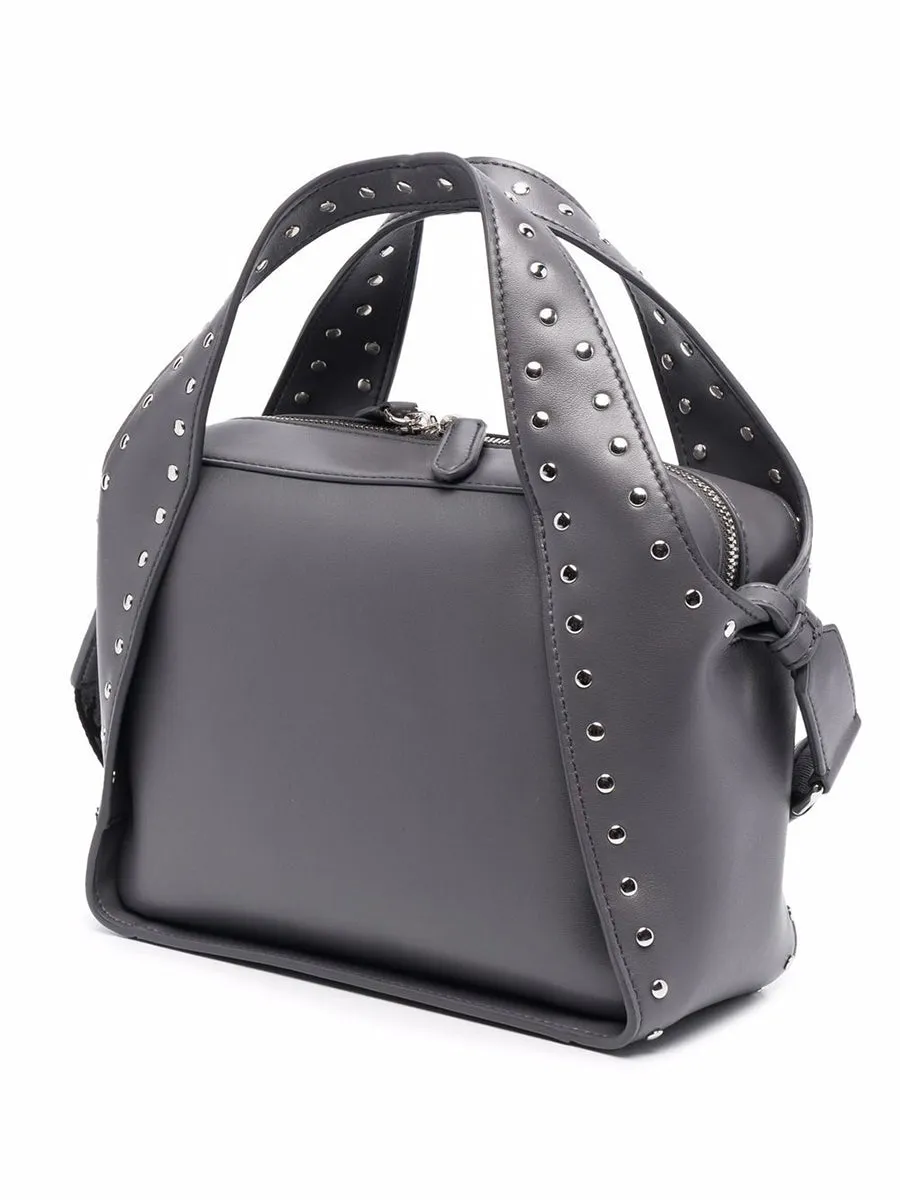 Stella Logo Studded Crossbody in Slate