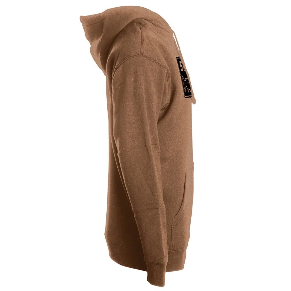 STLHD Men's Yuba River Premium Hoodie in Saddle Brown