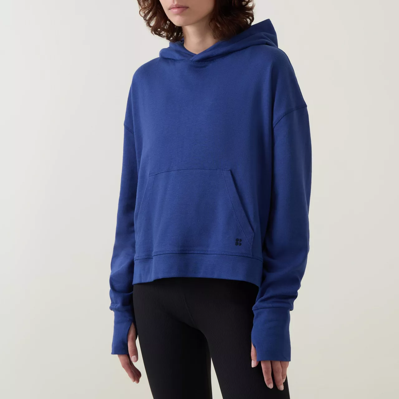 SWEATY BETTY After Class Logo Hoodie - Blue