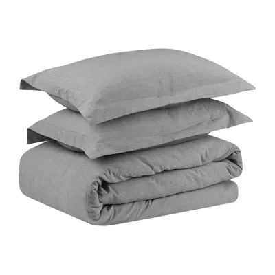 Swift Home Chambray 3-Pc. Duvet Cover Set