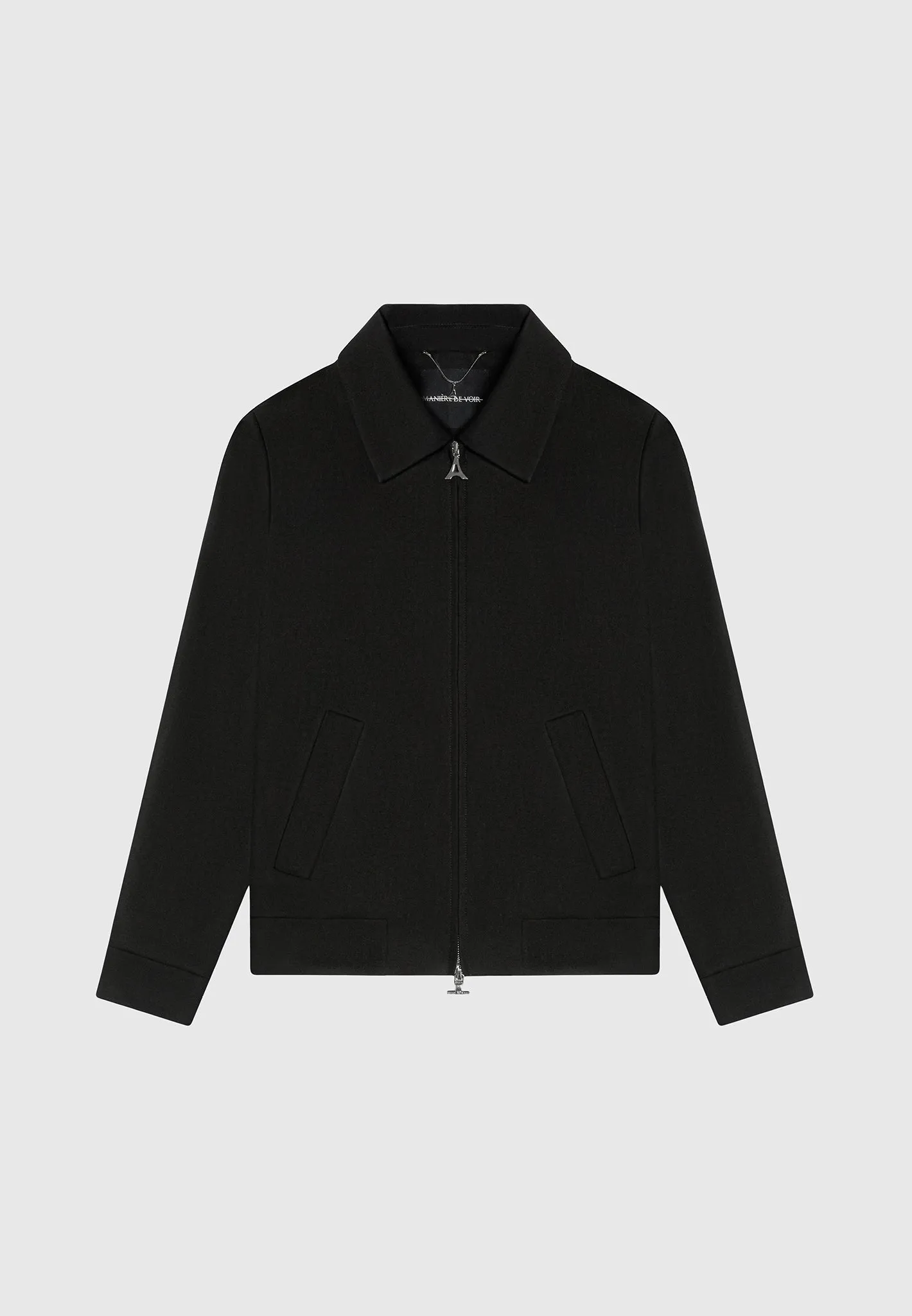 Tailored Harrington Jacket - Black