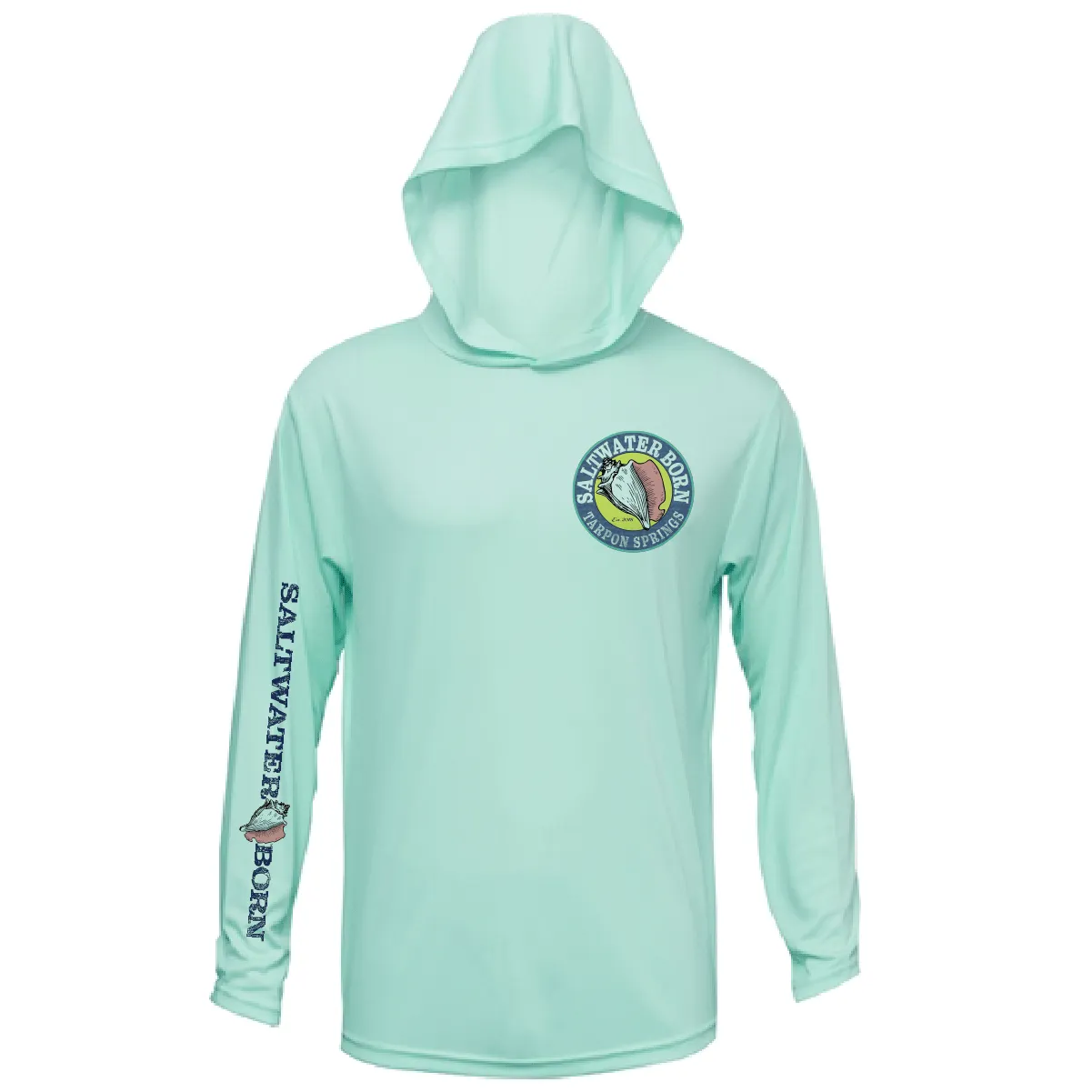 Tarpon Springs, FL Action Tarpon Long Sleeve UPF 50+ Dry-Fit Hoodie