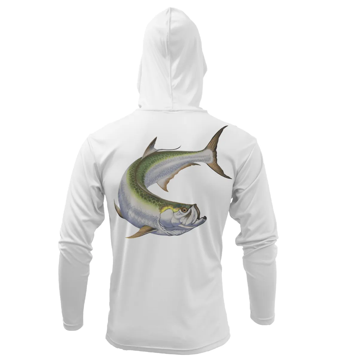 Tarpon Springs, FL Action Tarpon Long Sleeve UPF 50+ Dry-Fit Hoodie