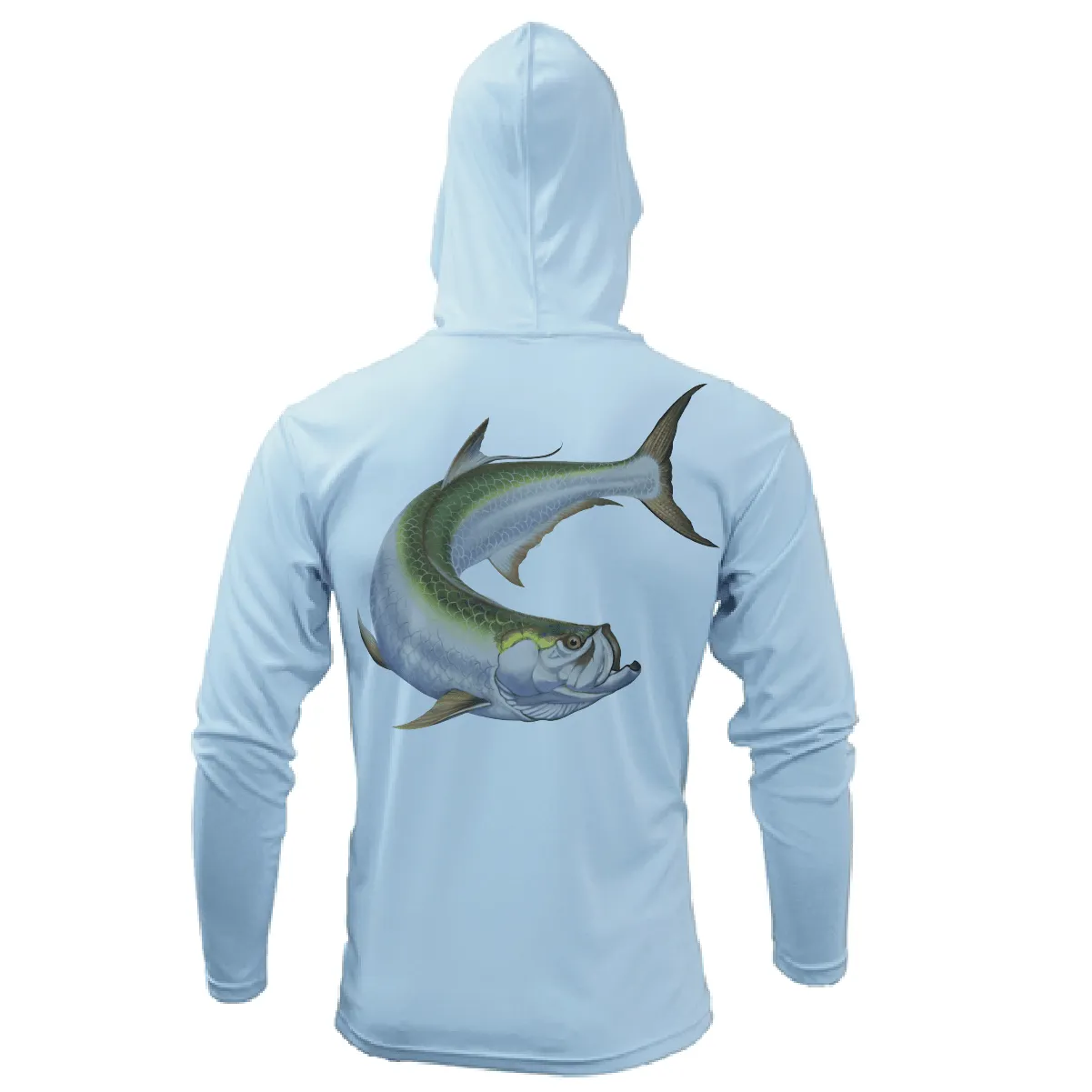 Tarpon Springs, FL Action Tarpon Long Sleeve UPF 50+ Dry-Fit Hoodie