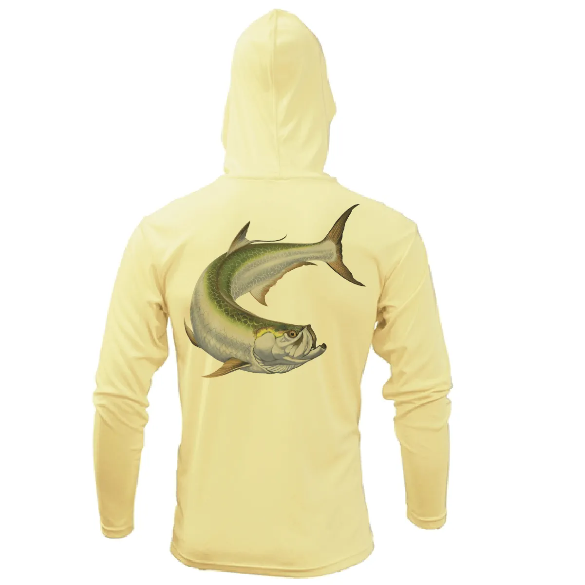 Tarpon Springs, FL Action Tarpon Long Sleeve UPF 50+ Dry-Fit Hoodie