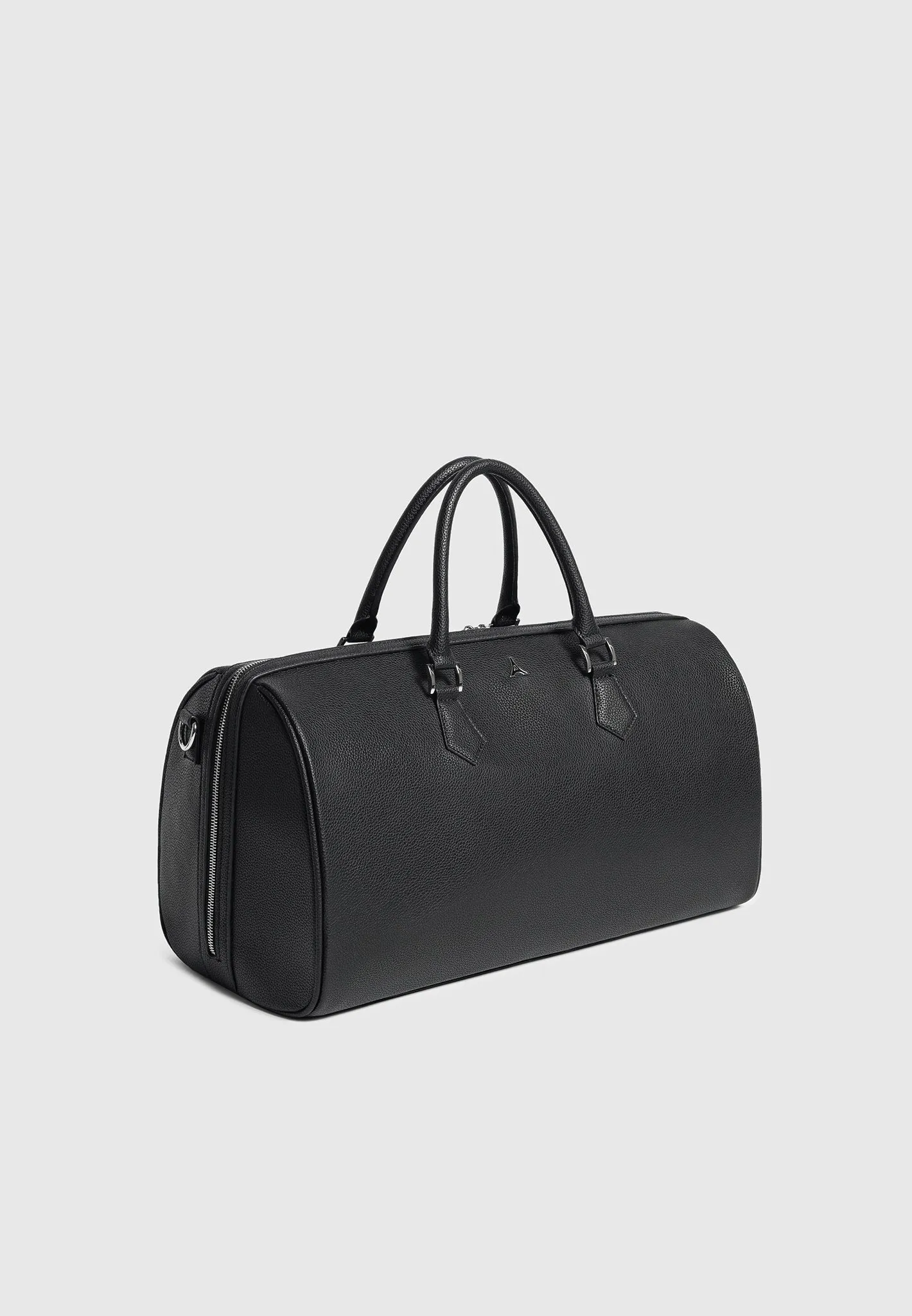 ternel Leather Travel Bag - Black