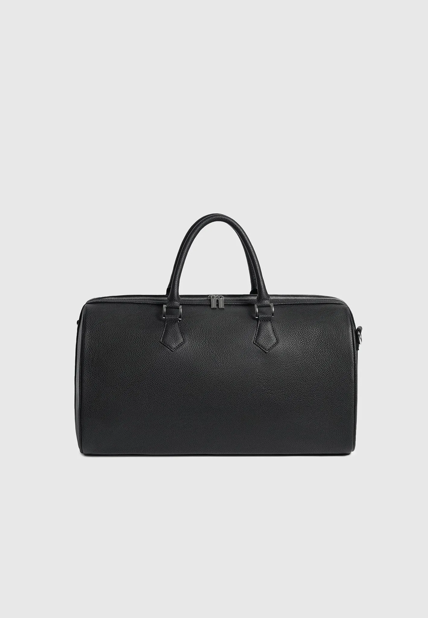 ternel Leather Travel Bag - Black