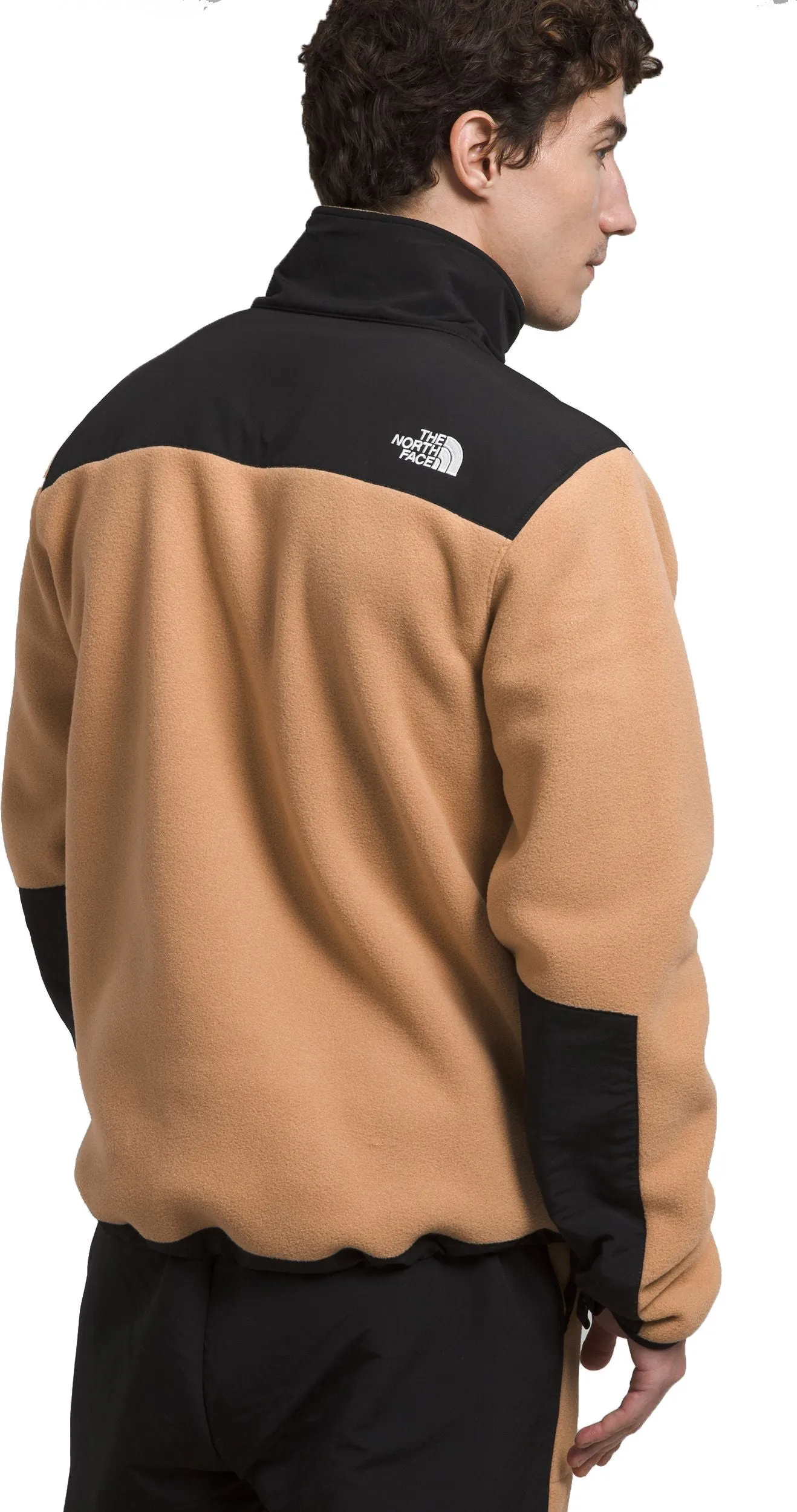 The North Face Men's Denali Jacket Almond Butter TNF Black