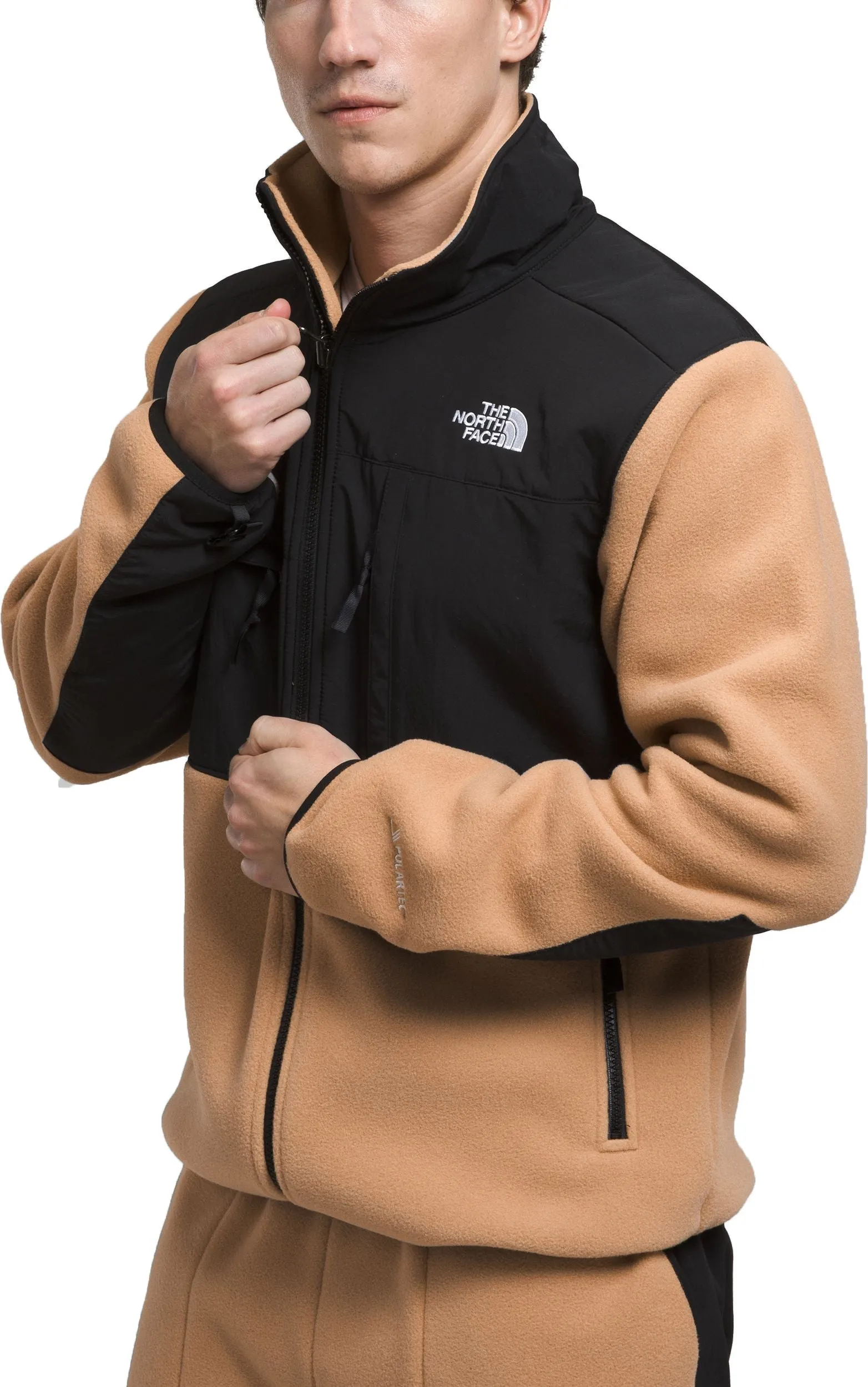 The North Face Men's Denali Jacket Almond Butter TNF Black