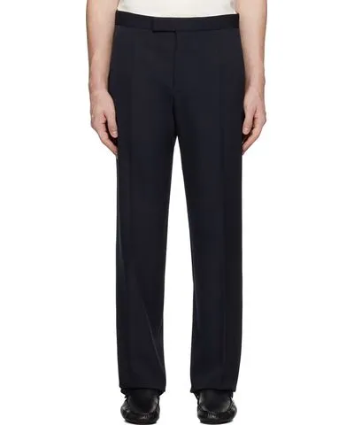 The Row Navy Rivo Trousers