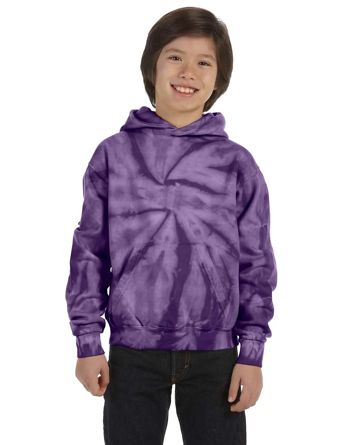 Tie-Dye CD877Y Youth 8.5 oz Pullover Hooded Sweatshirt SKU: CD877Y