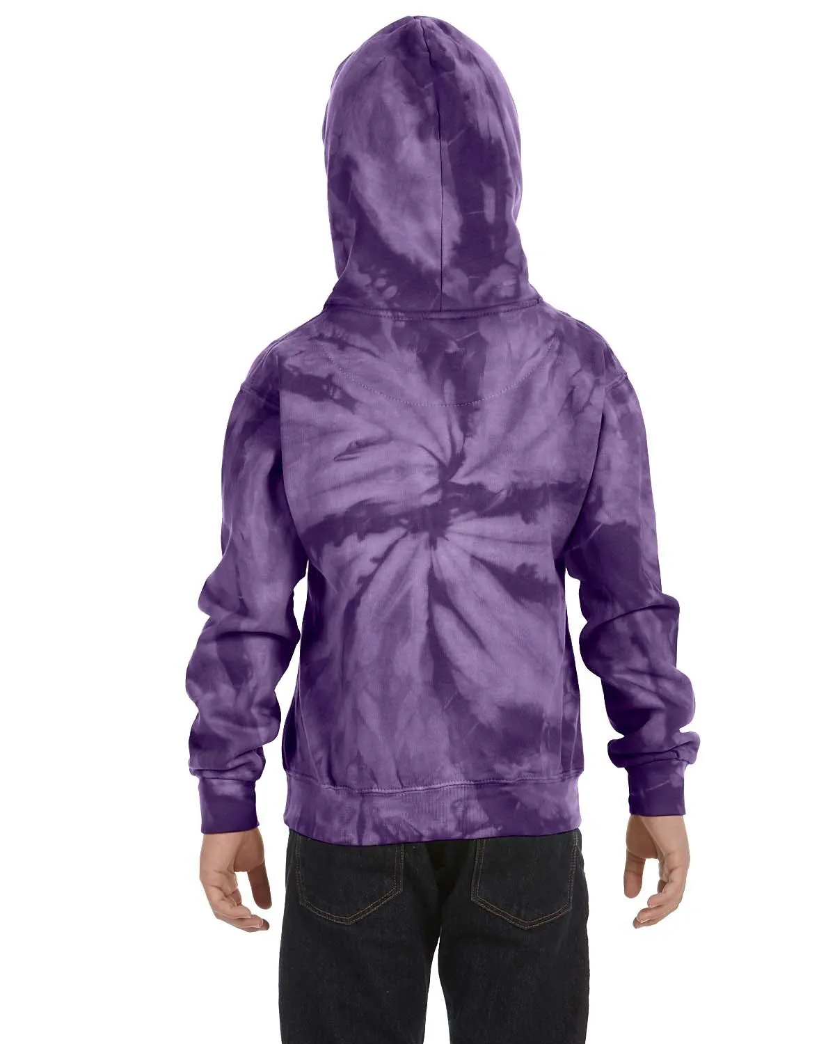 Tie-Dye CD877Y Youth 8.5 oz Pullover Hooded Sweatshirt SKU: CD877Y