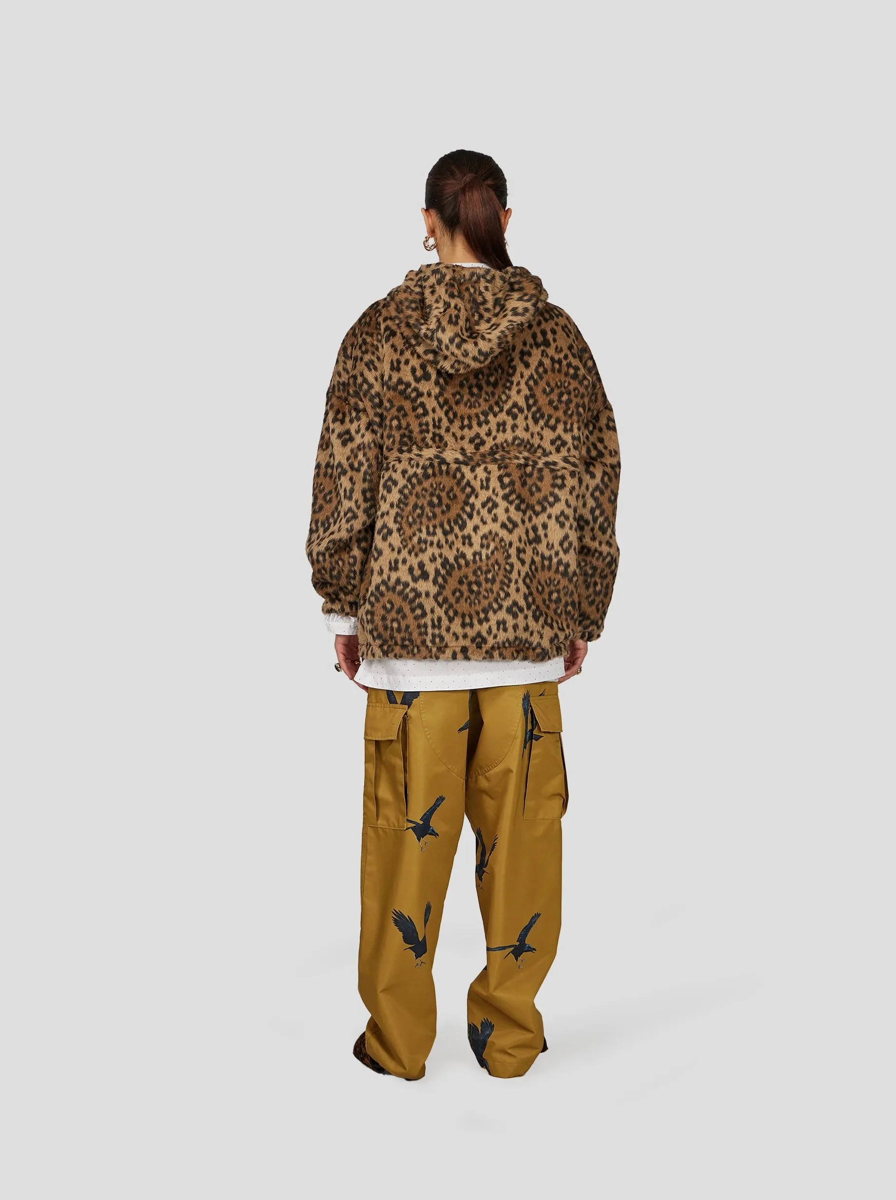 Tony Windbreaker in Muffled Wool Leopard