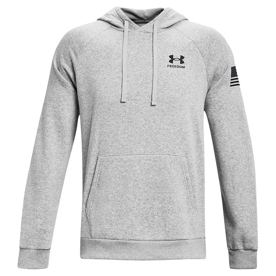 Under Armour Men's Freedom Flag Fleece Graphic Hoodie - Mod Gray Light Heather