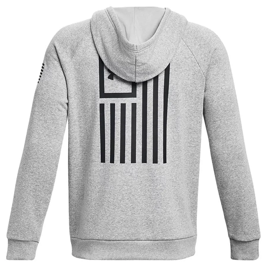 Under Armour Men's Freedom Flag Fleece Graphic Hoodie - Mod Gray Light Heather