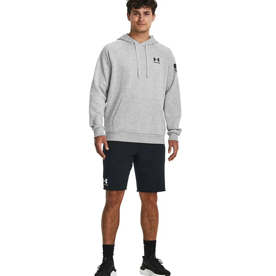 Under Armour Men's Freedom Flag Fleece Graphic Hoodie - Mod Gray Light Heather