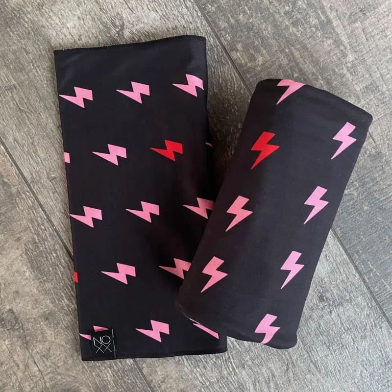 Valentine Lightning Bolts | Swaddle/Baby Blanket