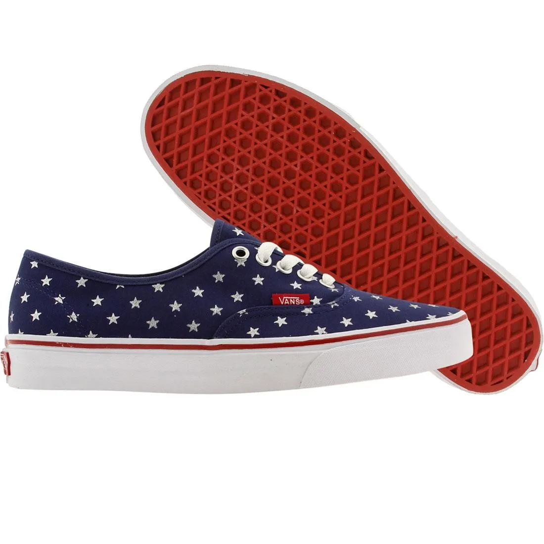 Vans Men Authentic - Studded Stars (red / blue)