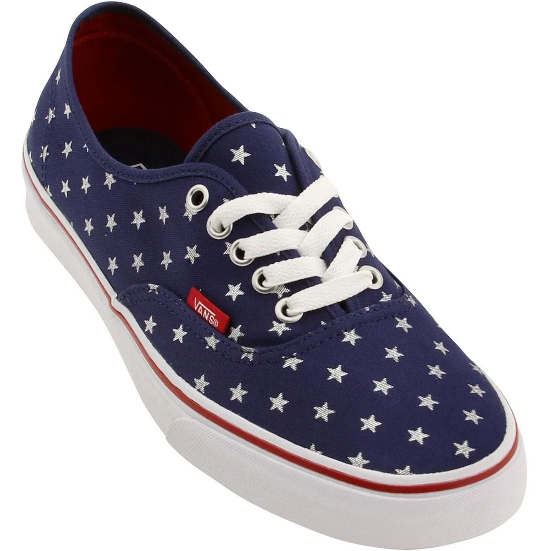 Vans Men Authentic - Studded Stars (red / blue)