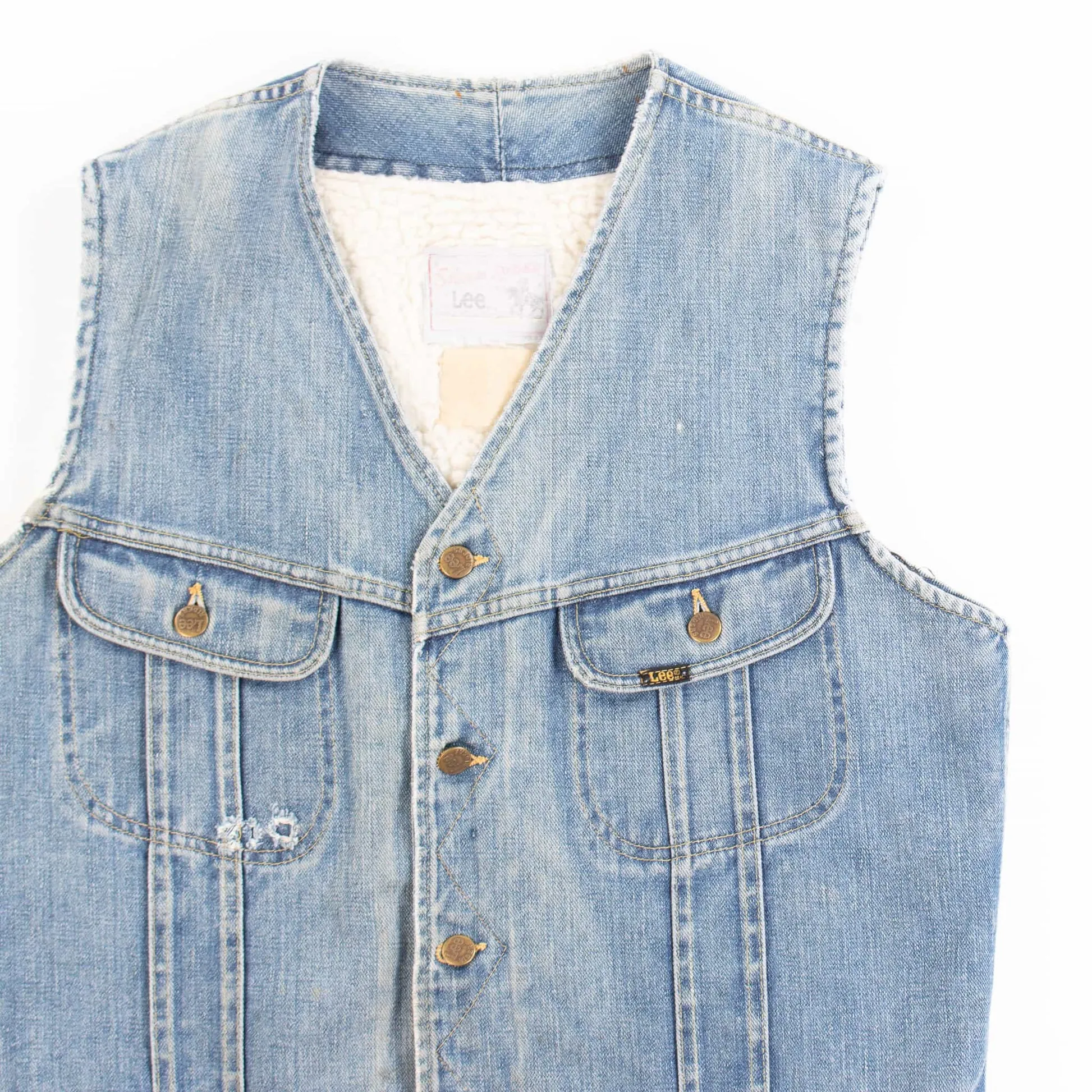 Vintage Lee Denim Trucker Vest