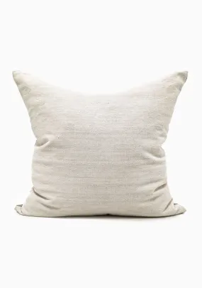 Vintage Linen Pillow, Sand | 22 x 22