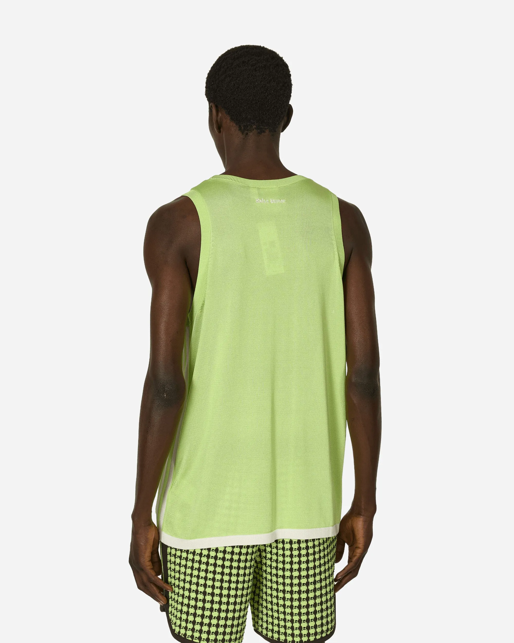 Wales Bonner Knit Vest Frozen Yellow / Chalk White