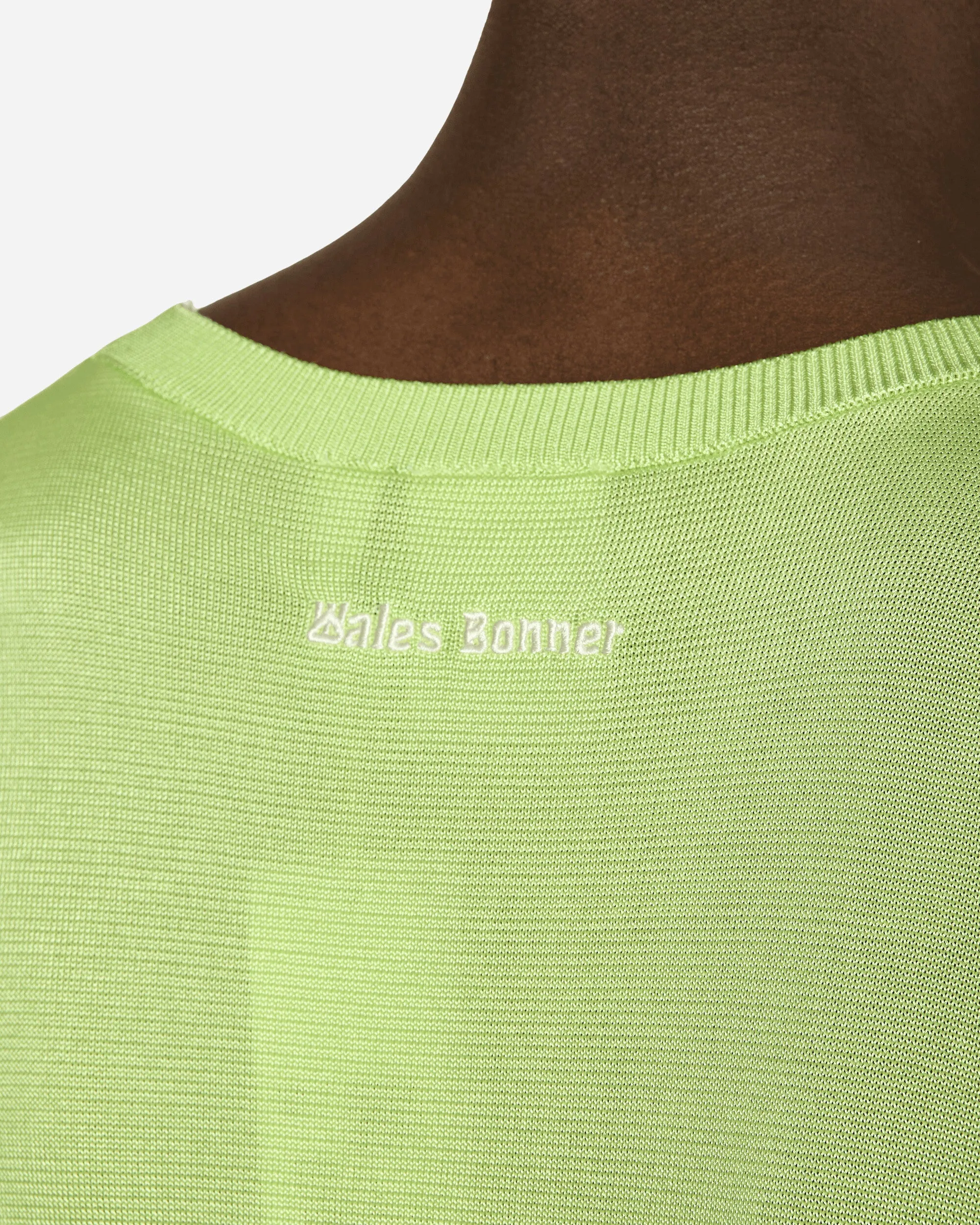 Wales Bonner Knit Vest Frozen Yellow / Chalk White