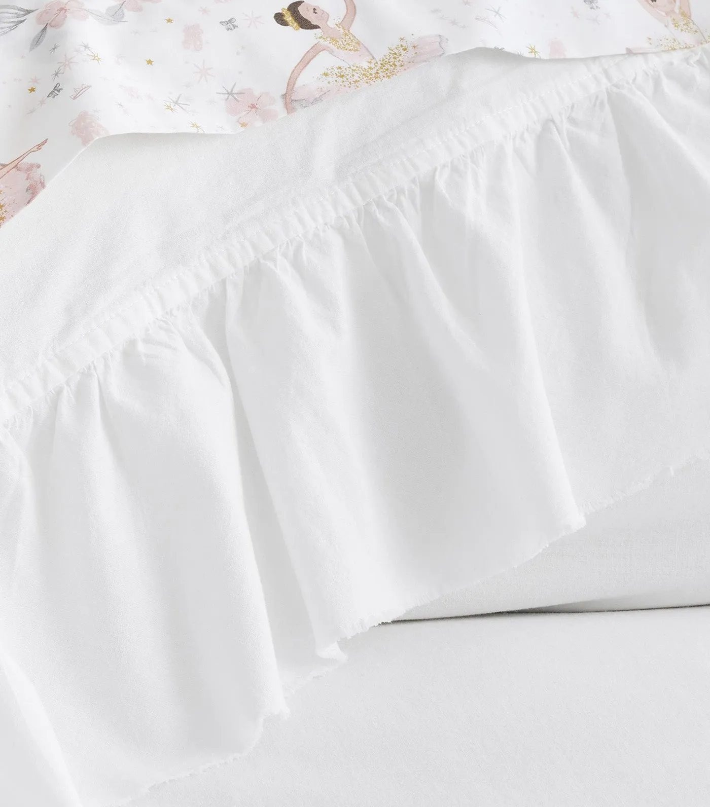 Washed Cotton Ruffle Organic Duvet Cover and Shams