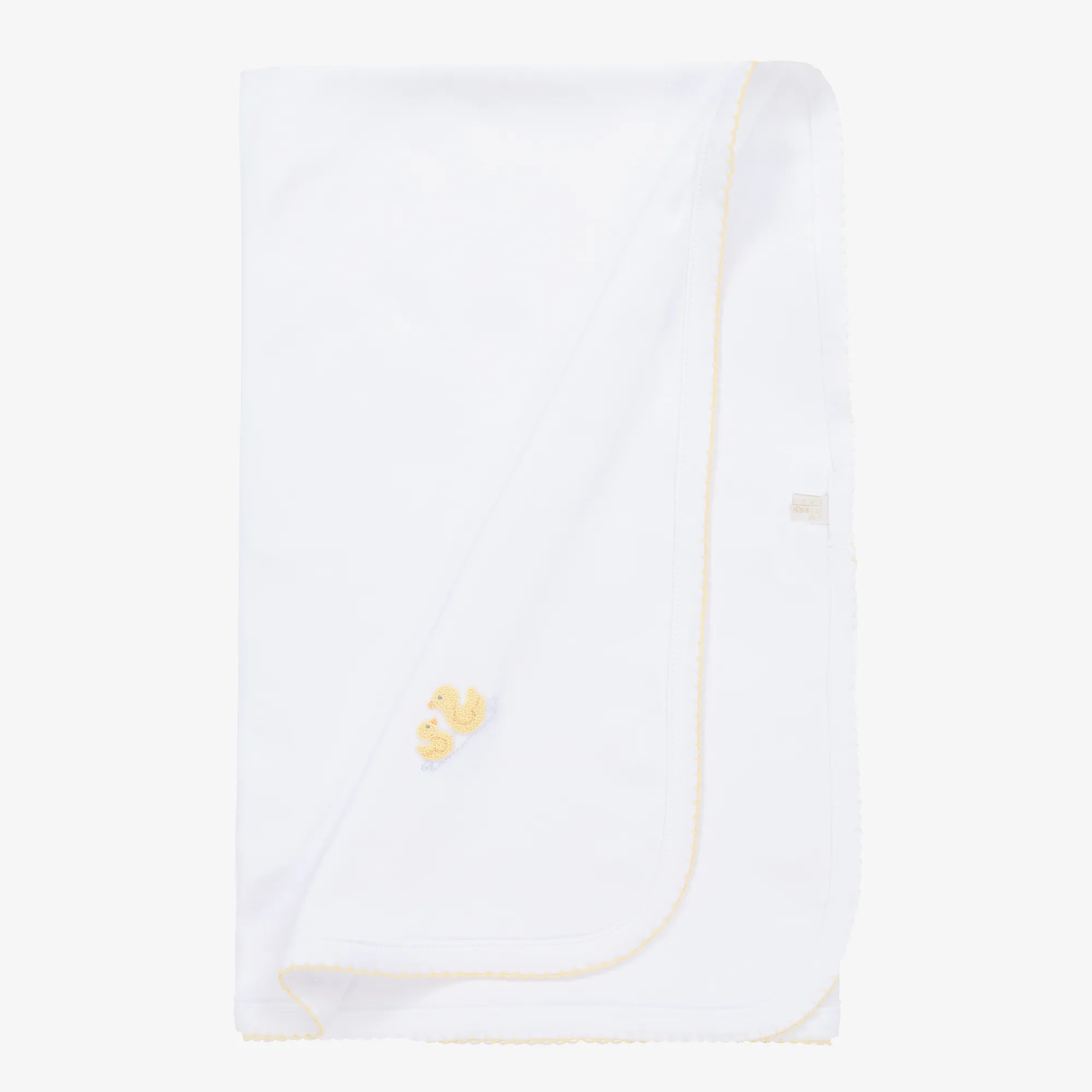 White Pima Cotton Duckling Blanket (73cm)