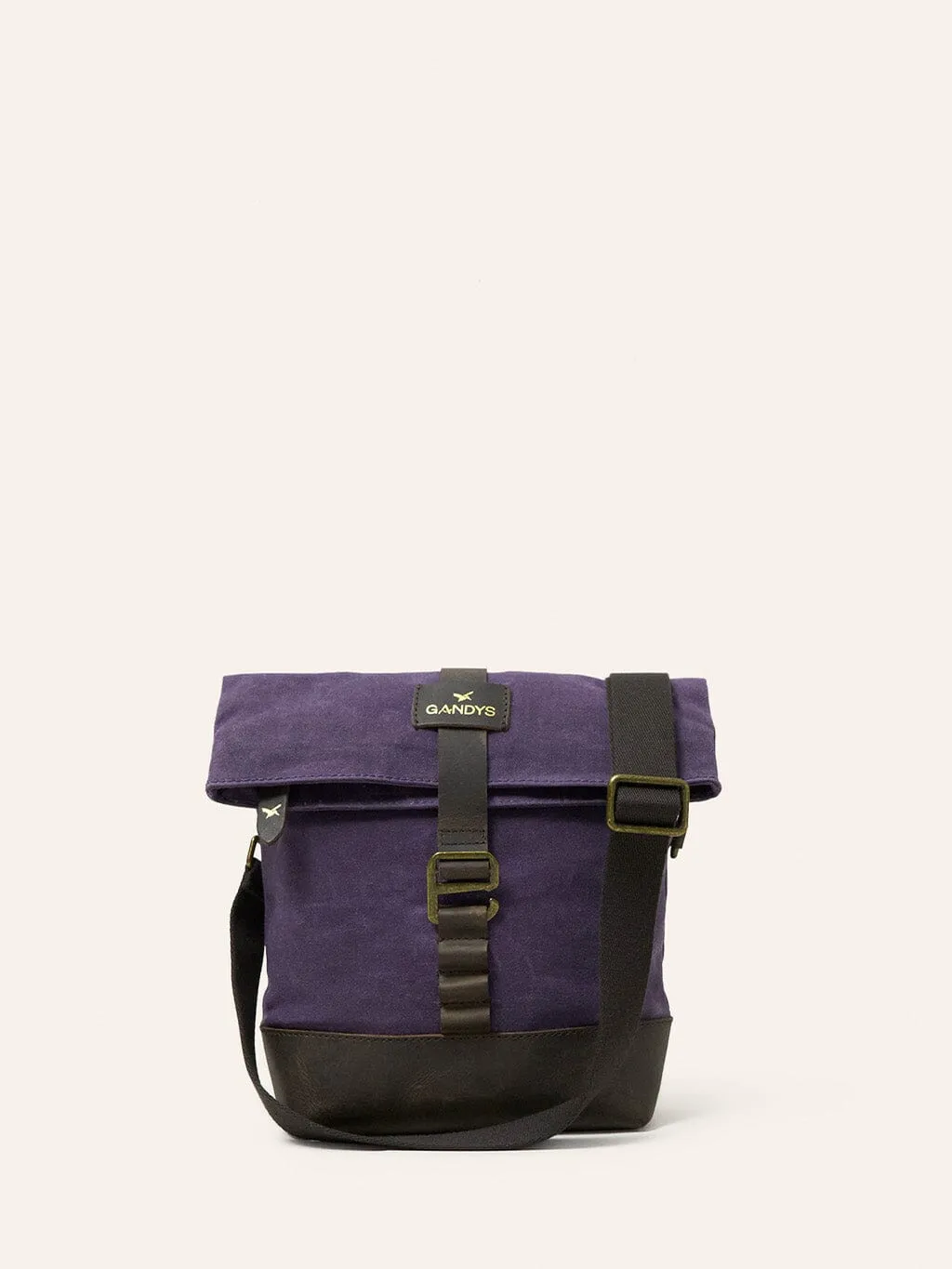 Wineberry Lapa Waxed Cotton Roll Top Crossbody