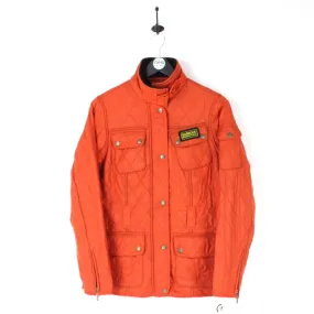 Womens BARBOUR INTERNATIONAL Quilt Jacket Orange | Medium