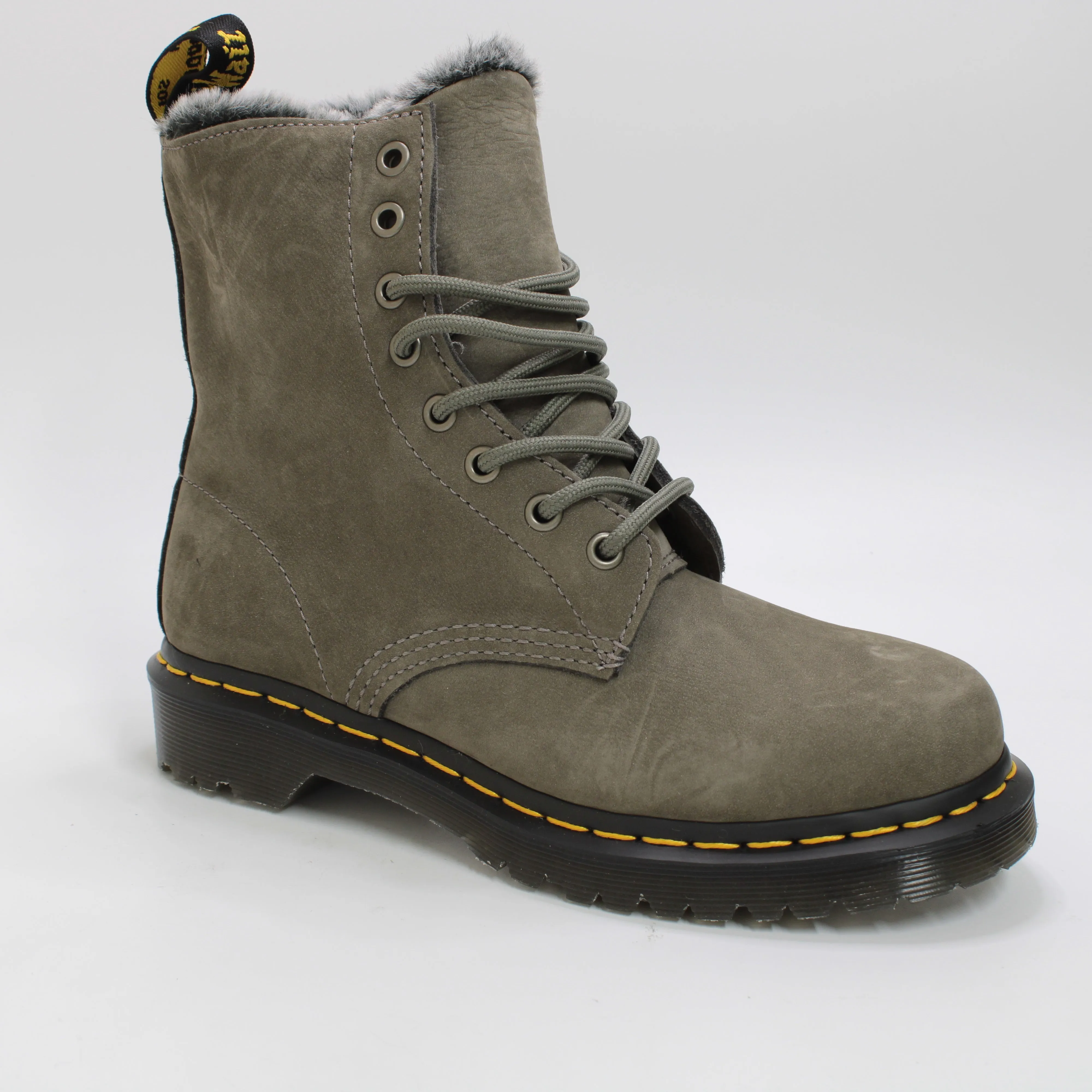 Womens Dr. Martens 1460 Serena 8 Eye Nickel Grey