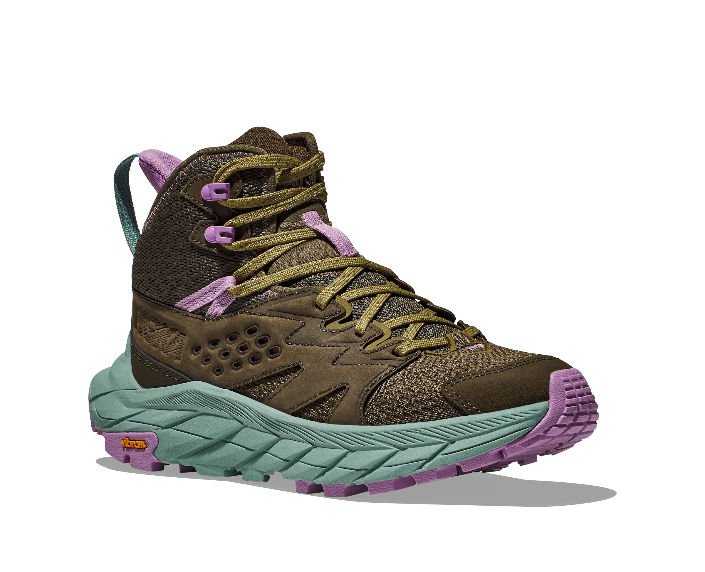 Women's Hoka Anacapa Breeze Mid Color: Dark Olive / Agave