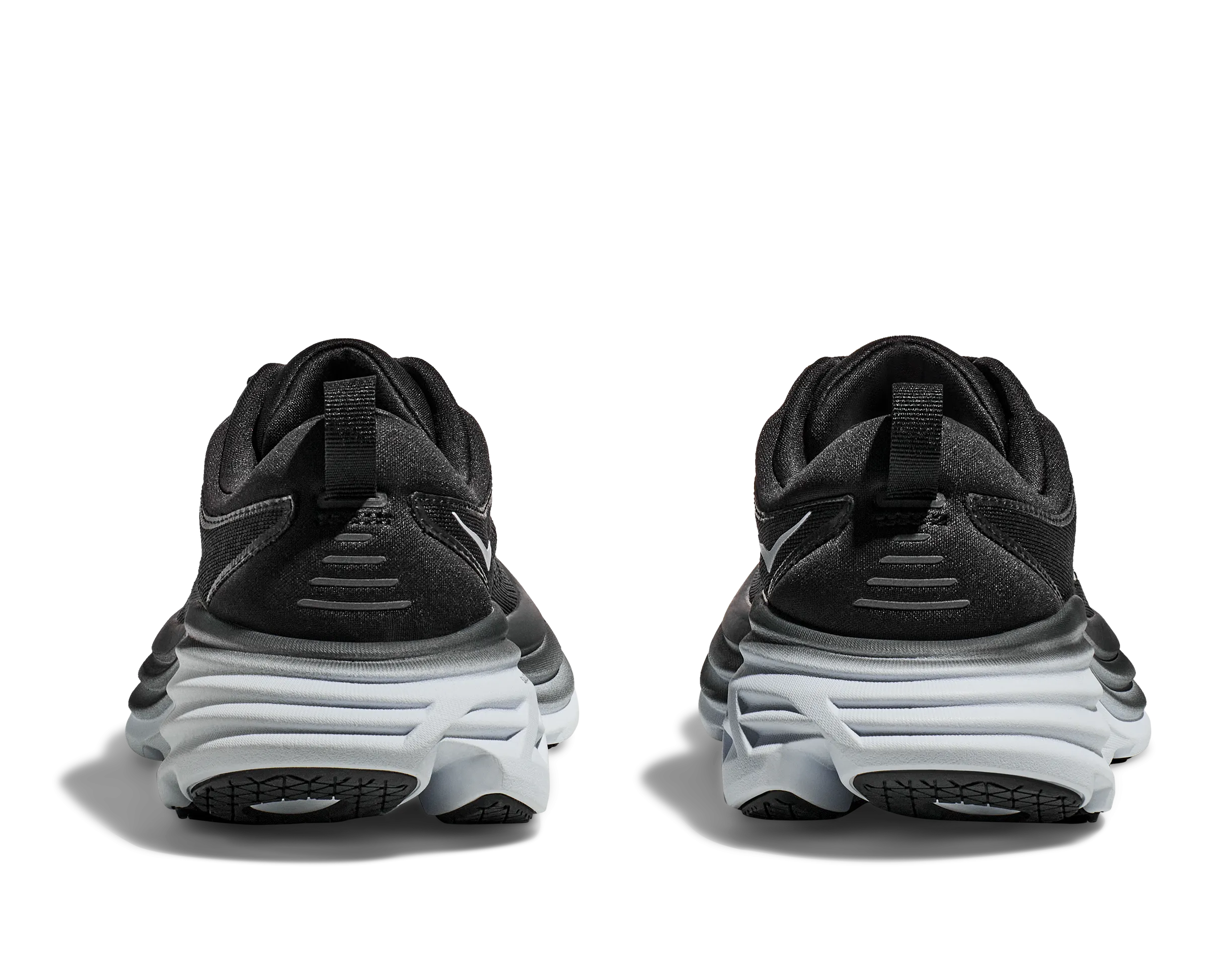 Women's Hoka Bondi 8 Color: Black / White (WIDE WIDTH)