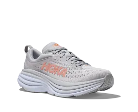 Women's Hoka Bondi 8 Color: Harbor Mist / Lunar Rock (WIDE WIDTH)