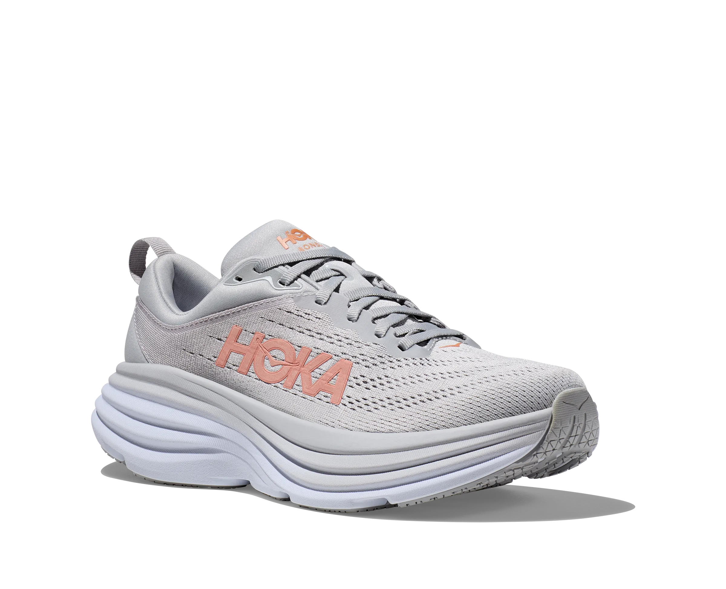 Women's Hoka Bondi 8 Color: Harbor Mist / Lunar Rock