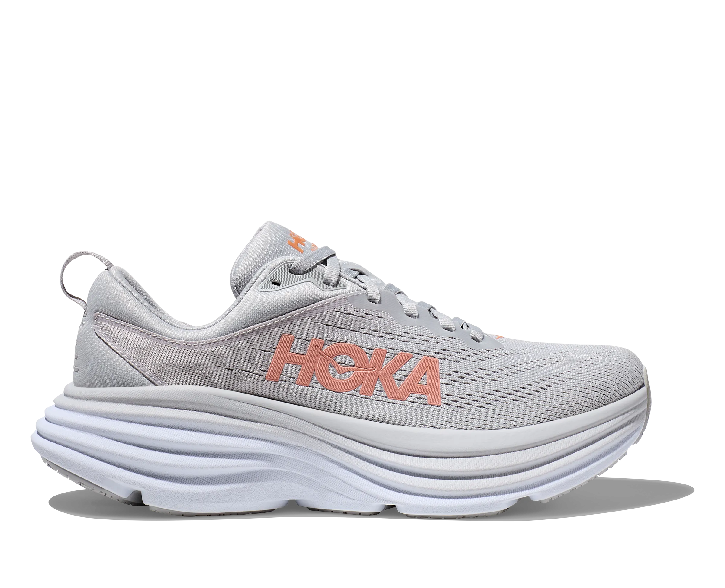 Women's Hoka Bondi 8 Color: Harbor Mist / Lunar Rock