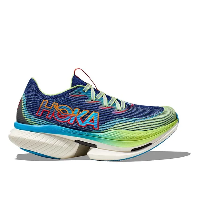 Womens Hoka Cielo X1 in Evening Sky/Lettuce