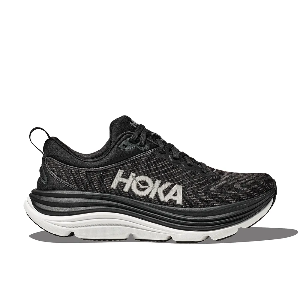 Women's Hoka Gaviota 5 Color: Black / White (WIDE WIDTH)