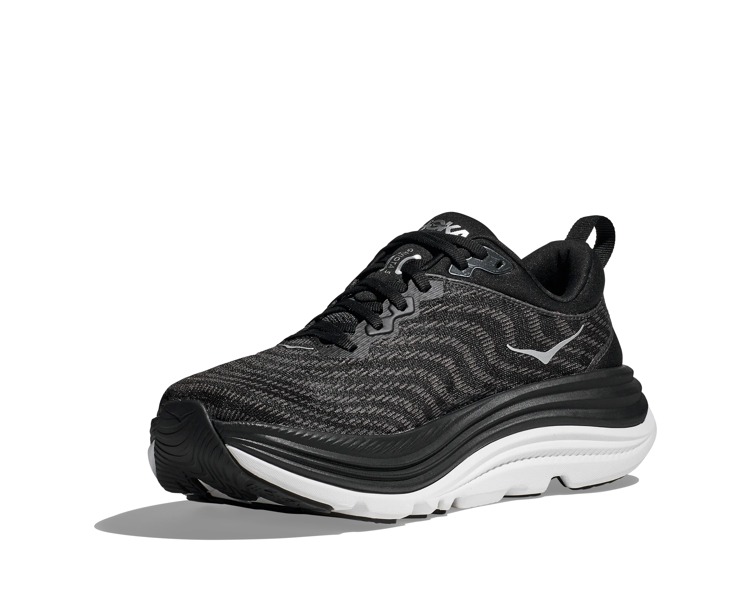 Women's Hoka Gaviota 5 Color: Black / White (WIDE WIDTH)