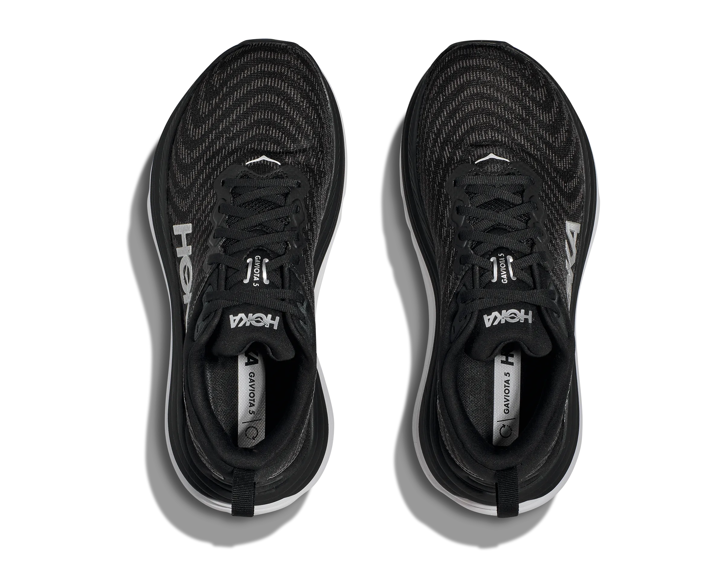 Women's Hoka Gaviota 5 Color: Black / White (WIDE WIDTH)