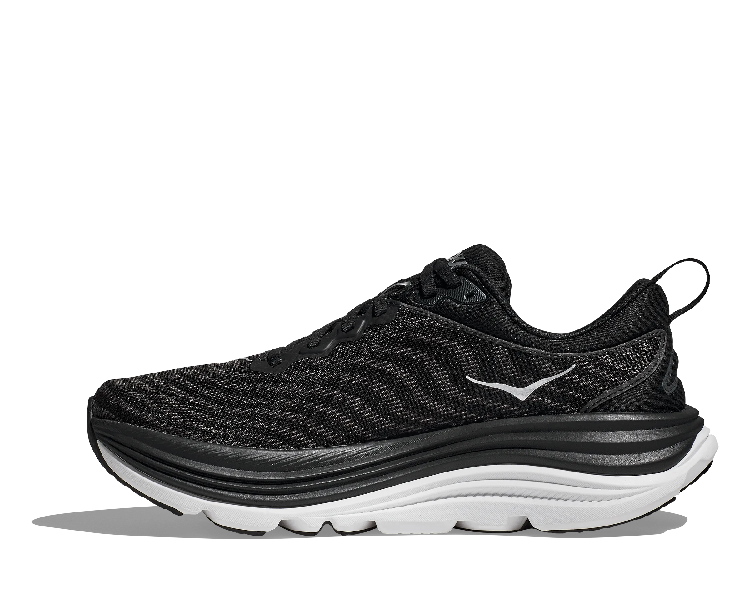 Women's Hoka Gaviota 5 Color: Black / White (WIDE WIDTH)