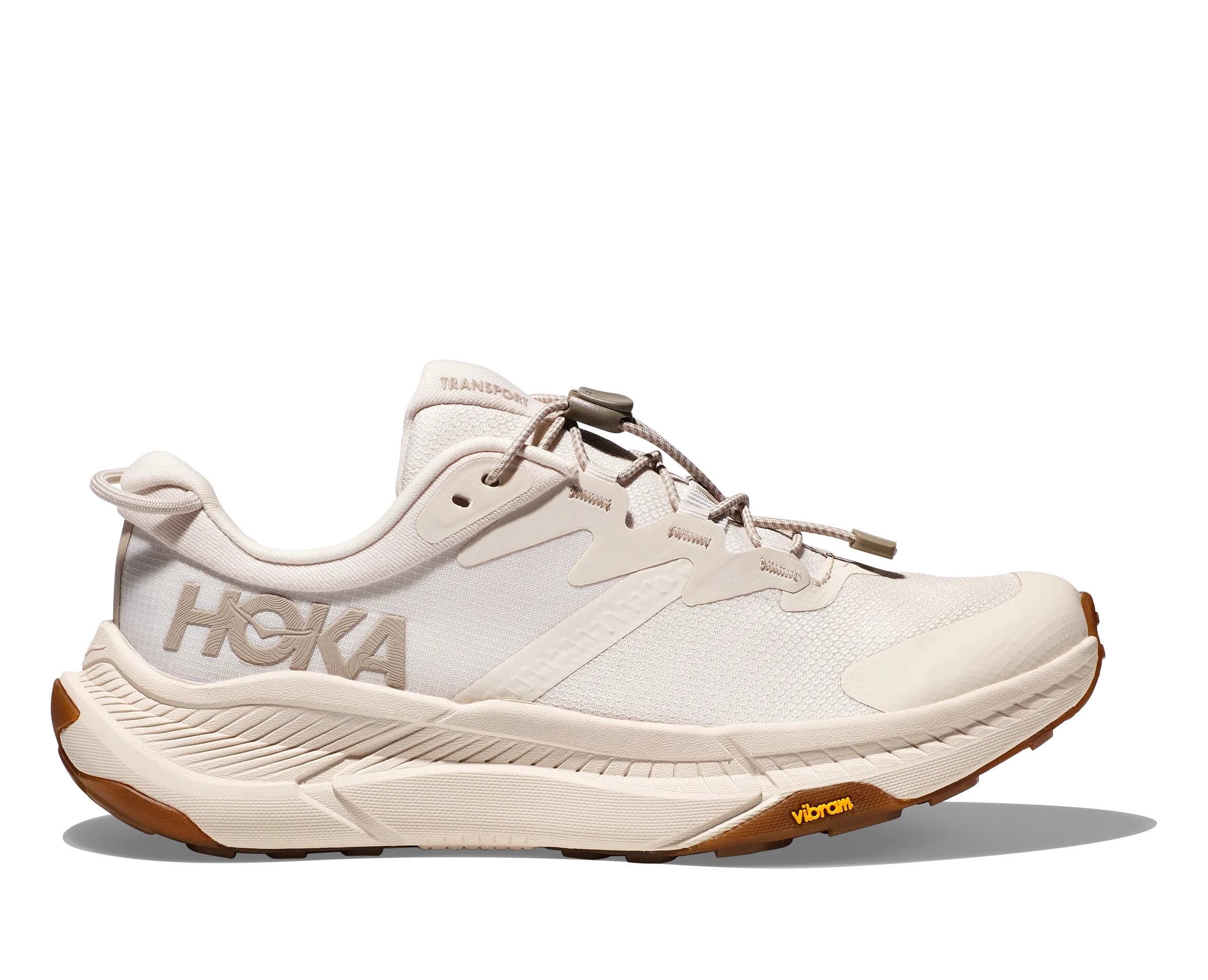 Women's Hoka One One Transport Color: Eggnog/Eggnog #1123154EEGG