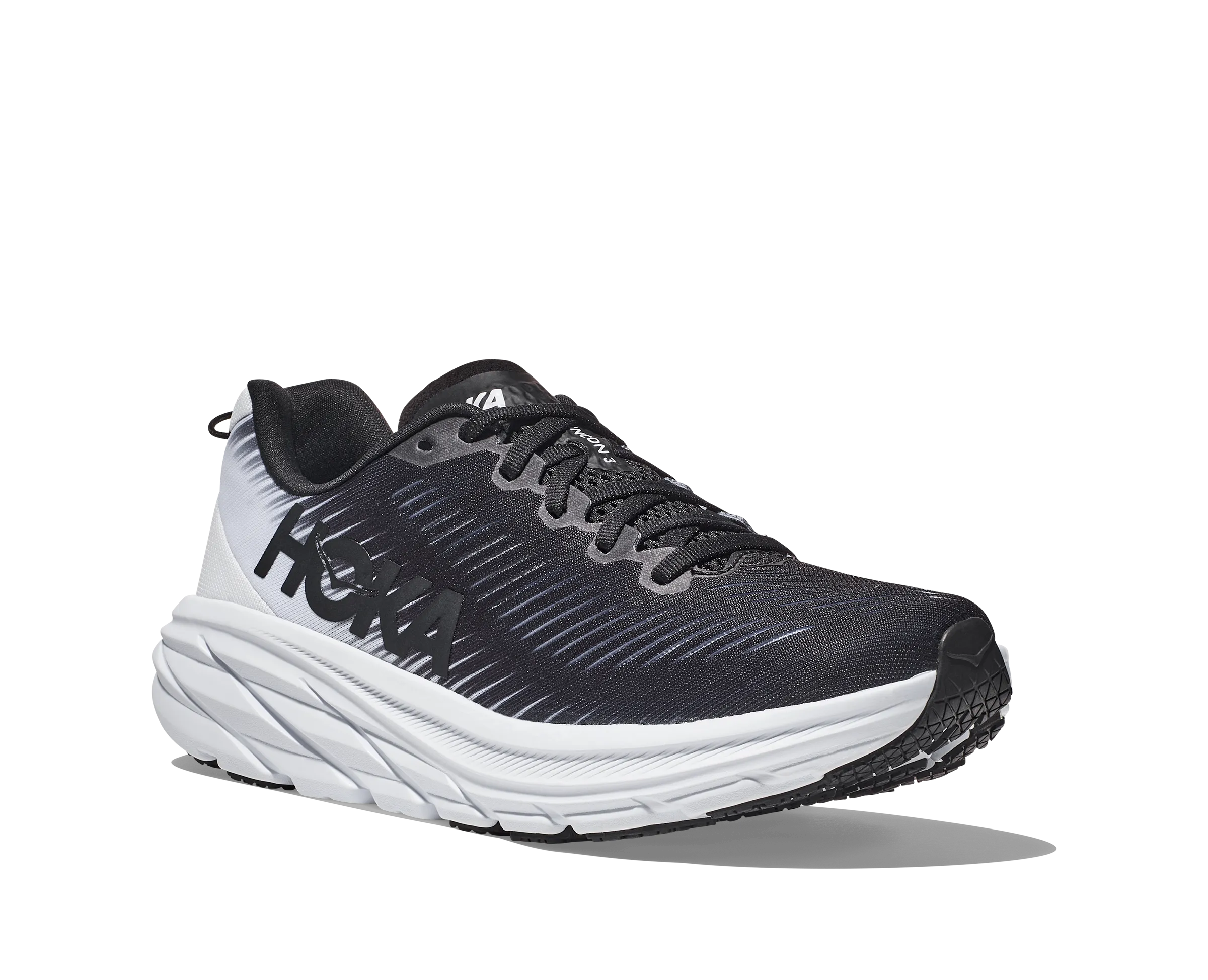 Women's Hoka Rincon 3 Color: Black/White