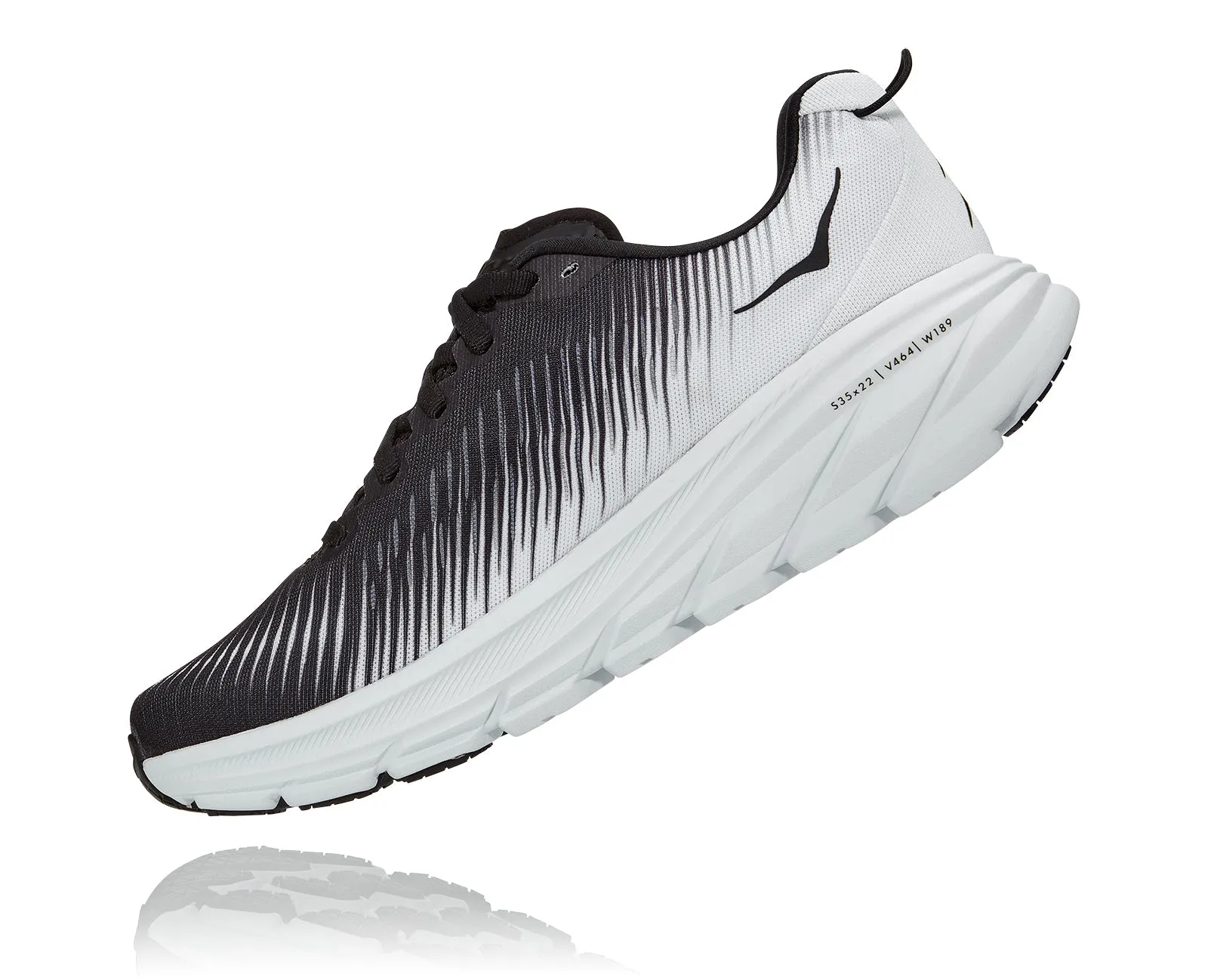 Women's Hoka Rincon 3 Color: Black/White